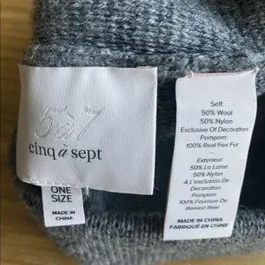 cinq a sept | Accessories | Cinq A Sept Women Wool Grey Fur  display picture 2